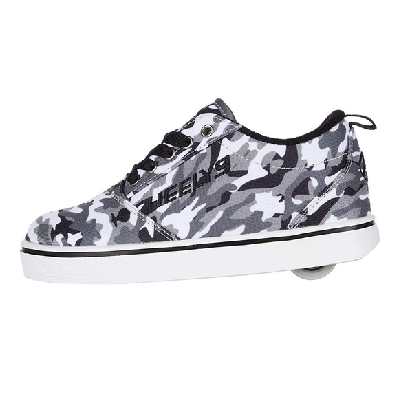 HEELY’S Boys Pro 20 Gray/Black/White Camo Skate shoes, size 5 - Picture 1 of 9
